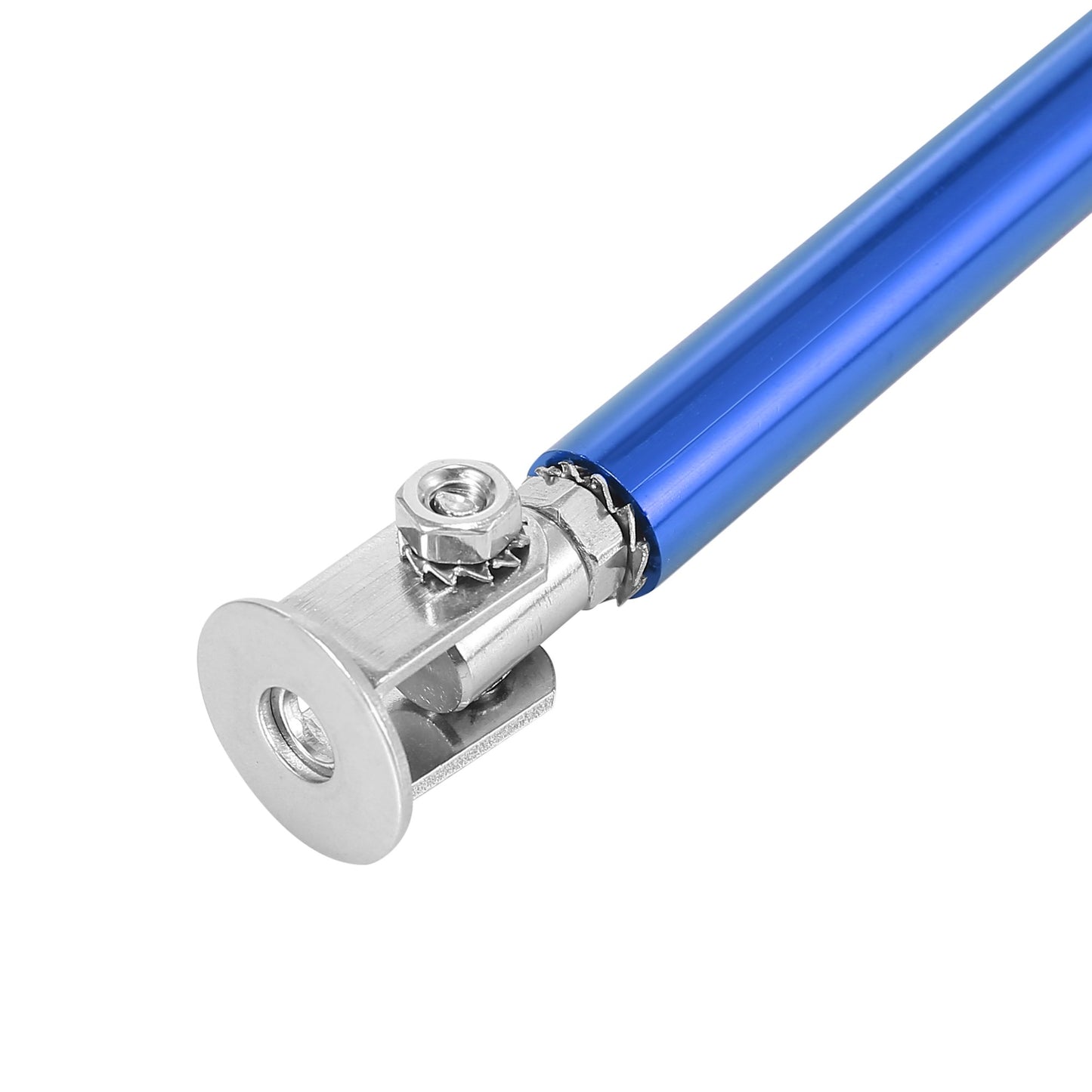 2 PCS Blue Universal 20 CM Adjustable Front Bumper Lip Splitter Strut Rod Tie Support Bar For All Cars