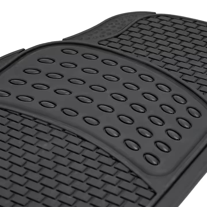 4pcs Set Black For All Cars All Weather Rubber Mats
