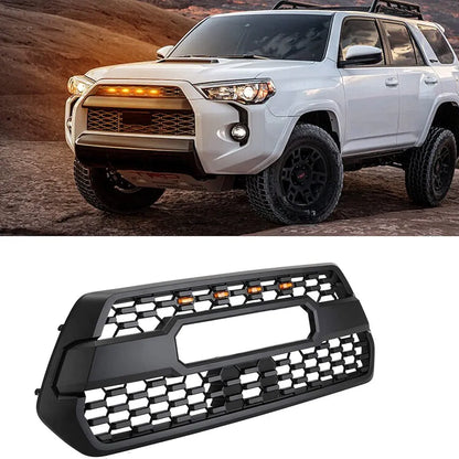 F-4 1-Drag-3 LED Grilles Light Accessories,Front Bumper Grid decorative for Off-road UTV ATV Car,Black Shell with Amber Light