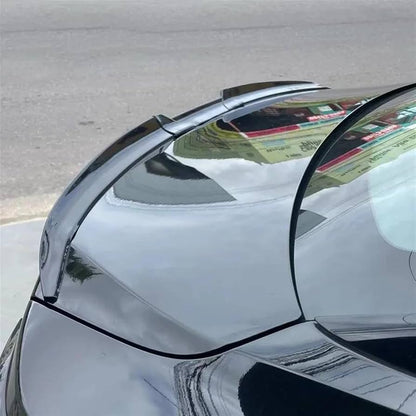 For All Cars Adjustable Rubber Rear Trunk Spoiler Lip Roof Tail Wing Black For Car Sedan Universal