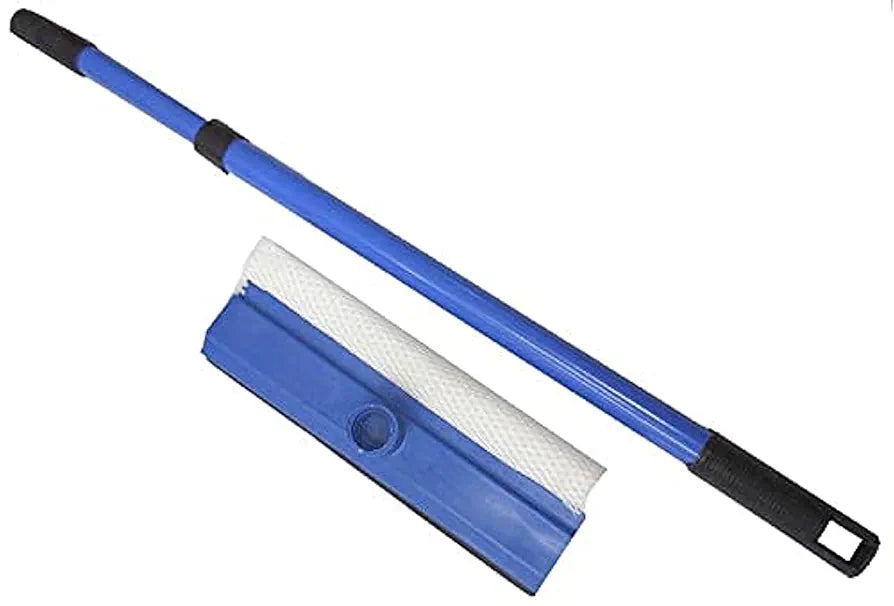 A glass sweeper with a metal stick 2 in 1 length 78 cm