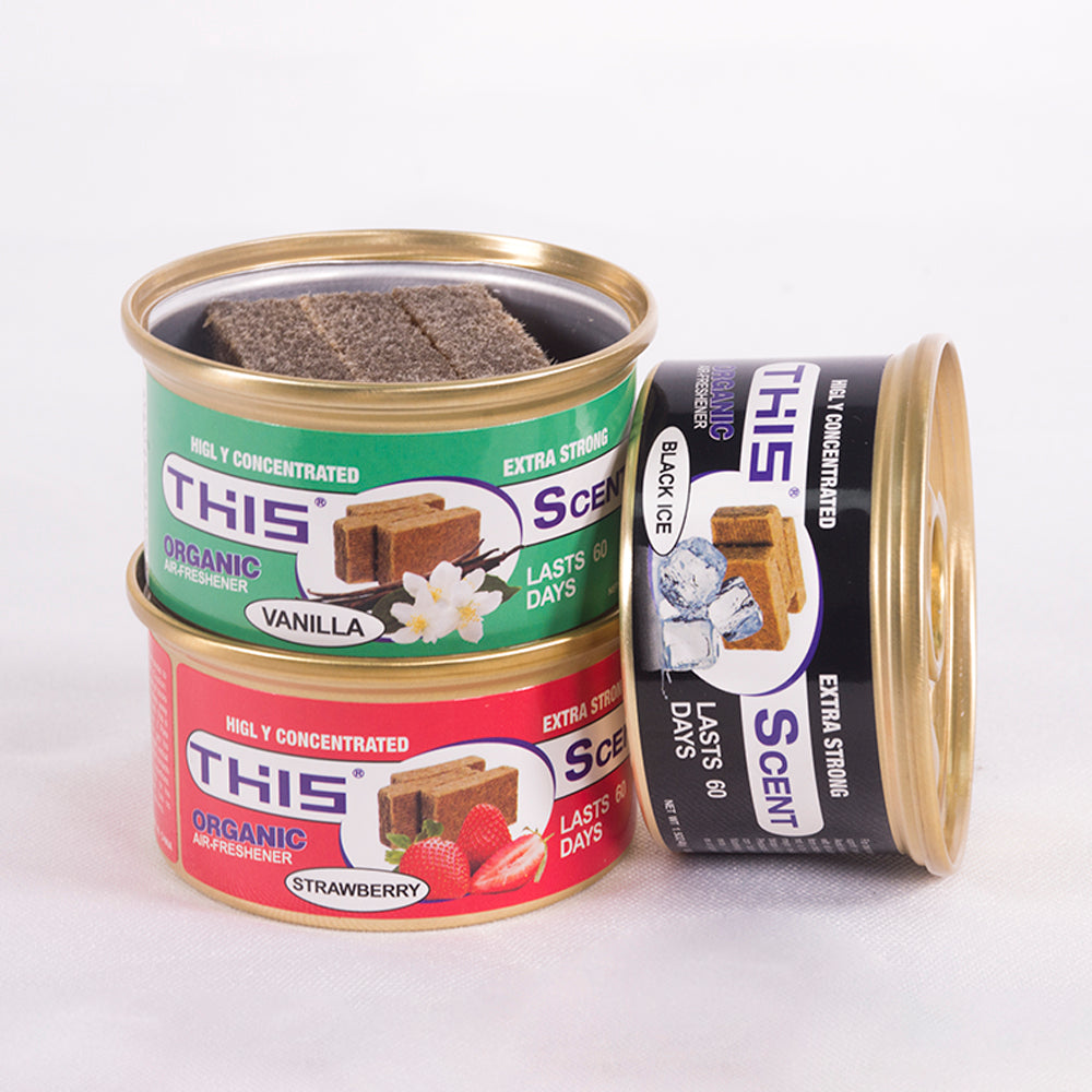 Car Air Freshener Cans: Spill Proof Air Fresheners for Home, Office, or Car Accessories, Lasts Up to 60 Days