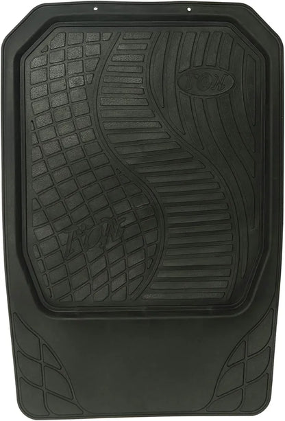 5pc Generic Heavy Duty Front & Rear Rubber Floor Mats for Cars, SUV, Van & Truck,All Weather Protection Universal Fit