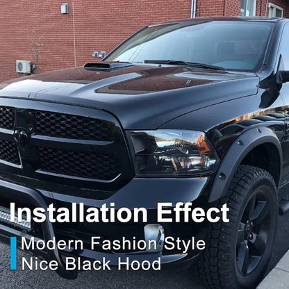 Universal Car Air Flow Decorative Intake Hood Scoop Turbo Bonnet Vent Cover