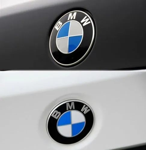 BMW Logo Set with Wheel Center Caps and Steering Wheel Emblem Decal BlueWhite