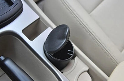 Portable LED Ashtray Cup Holder for Cars/Truck/Auto (Black)