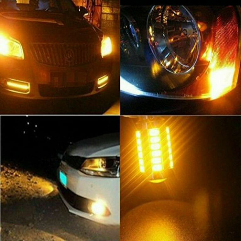 2X LED Amber Yellow Turn Signal Blinker High Power Light Bulbs