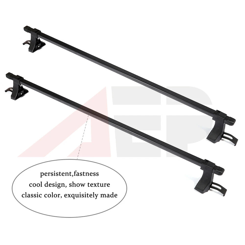 Universal Top Roof Rack Cross Bar Luggage For 4 Door Car SUV Truck Jeep