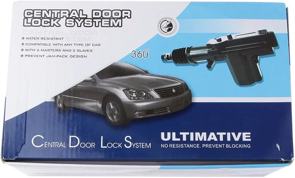 4Door Power Central Lock Kit Car Remote Control Conversion w/2 Keyless Entry