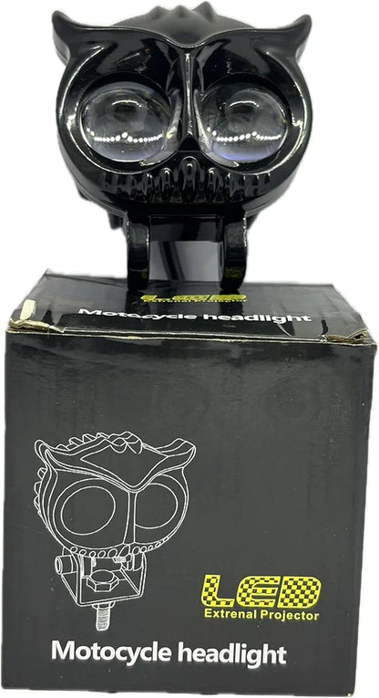 Amar Fog Light Owl Shape Impoted, Auxiliary spot Projector White And Yellow Light for Universal Bike/For ALL Bike/Universal/all Scooty Heavy Materiyal light