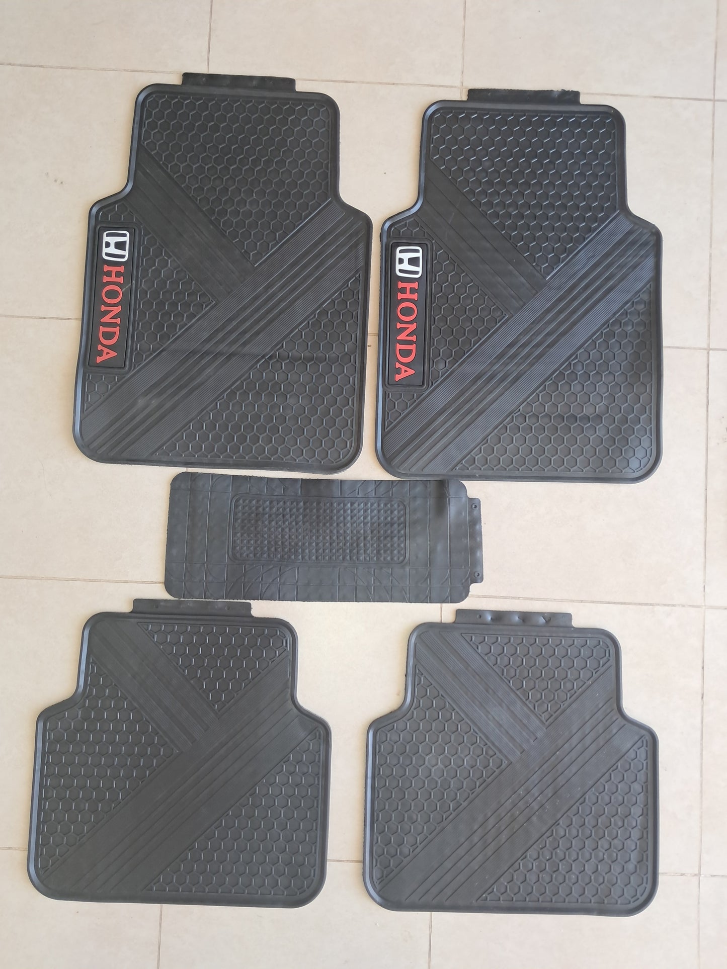 Honda HexaX Pro Rubber Floor Mats – Style (5 PCS)