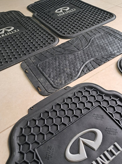 Infiniti Honeycomb Rubber Floor Mats – Heavy Duty Universal 5PCS Set