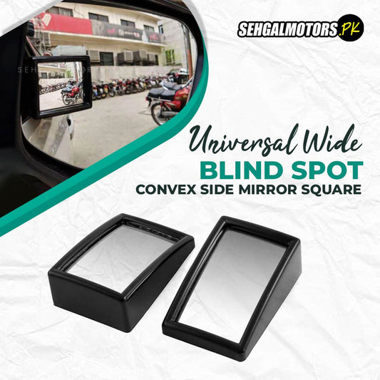 2 Pcs Universal Wide Angle Car Blind Spot Convex Side Mirror Square