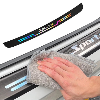 Trunk Protective Strip Anti Scratch Sticker With Car Logo