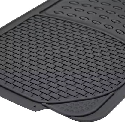 4pcs Set Black For All Cars All Weather Rubber Mats