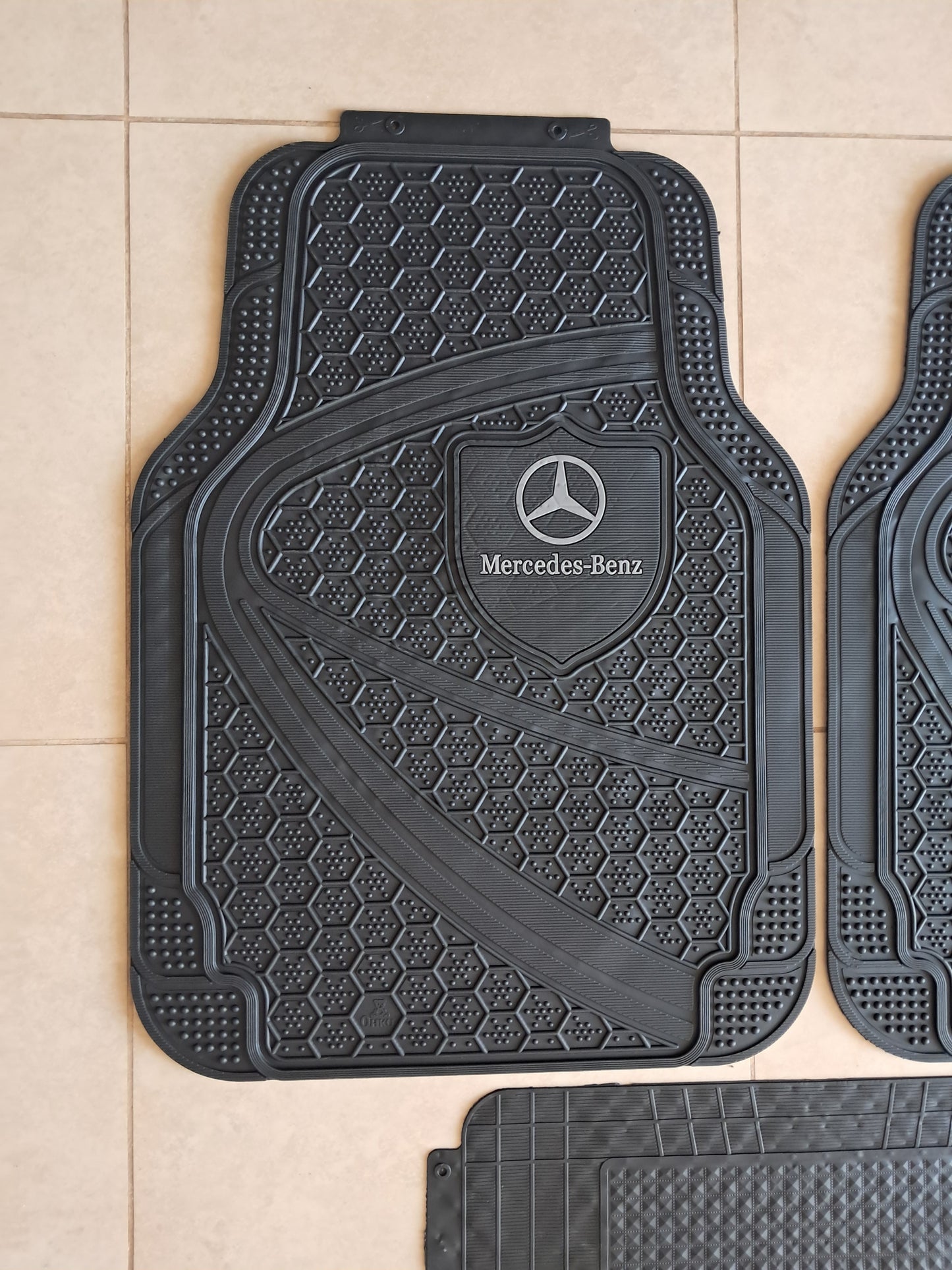 Mercedes Premium Shield Design All-Weather 5PCS Floor Mats Set – Universal Fit for All Vehicles