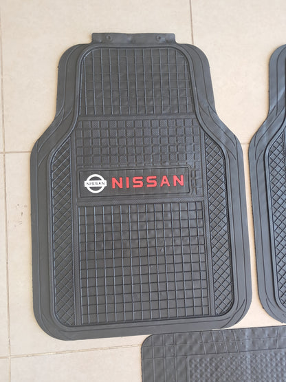 Nissan SportLine Rubber Floor Mats – Anti-Slip All-Season 5 Piece Set
