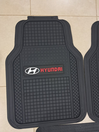Hyundia SportLine Rubber Floor Mats – Anti-Slip All-Season 5 Piece Set
