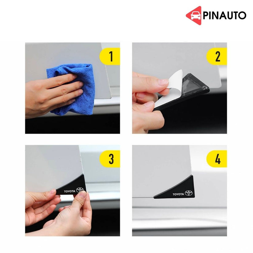 2pcs Custom Door Corner Protector with car logo