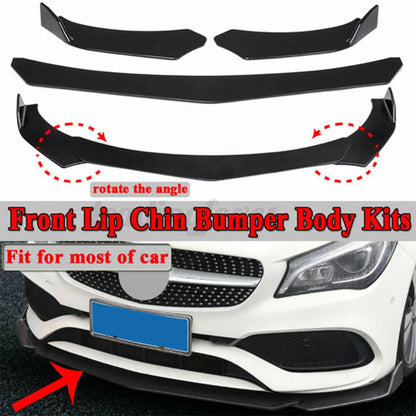 Universal Car Front Bumper Lip Body Kit Splitter Body Spoiler Chin
