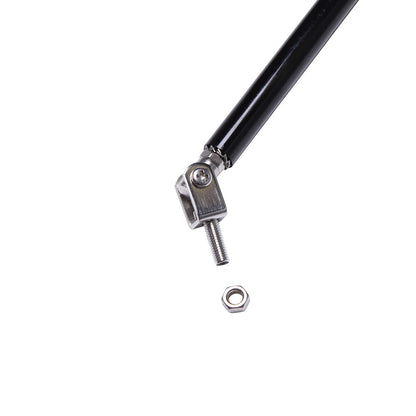 2 PCS Black Universal 15 CM Adjustable Front Bumper Lip Splitter Strut Rod Tie Support Bar For All Cars