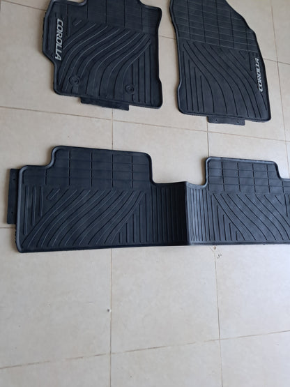 Toyota Corolla (2008–2013) Original Rubber Floor Mats Set – Full Set Heavy Duty