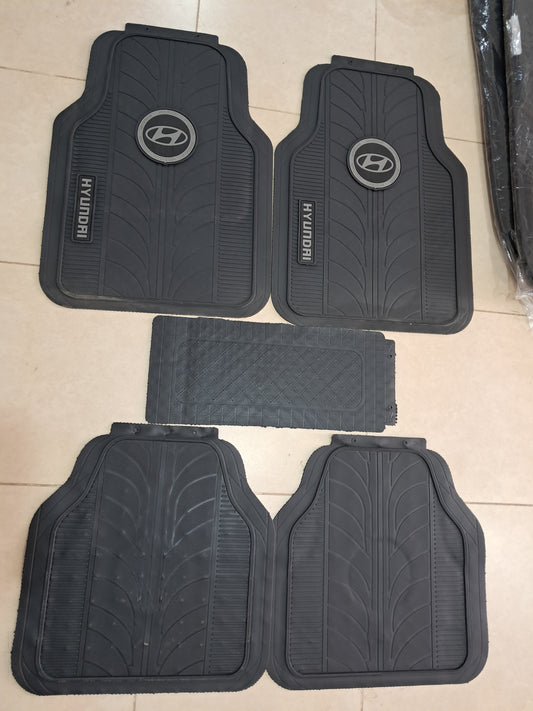Hyundia Premium Line Rubber Mats – Waterproof Anti-Slip 5 Piece Set