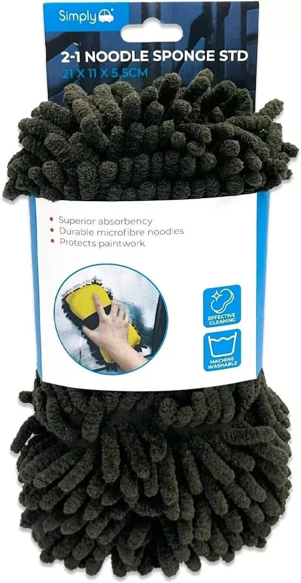 Simply Auto 2 In 1 Noodle Sponge Exterior Interior Car Cleaning glass Motorbike
