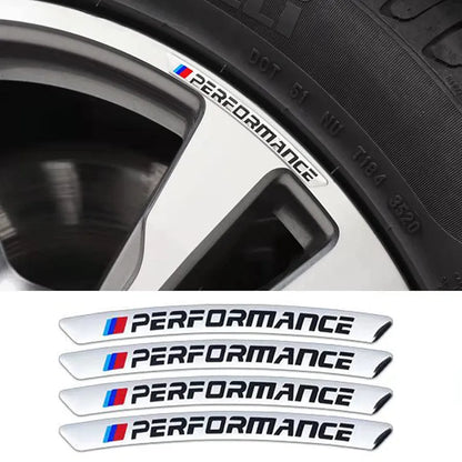 Rim Sticker Wheel hub Metal Decoration is Suitable for All Models