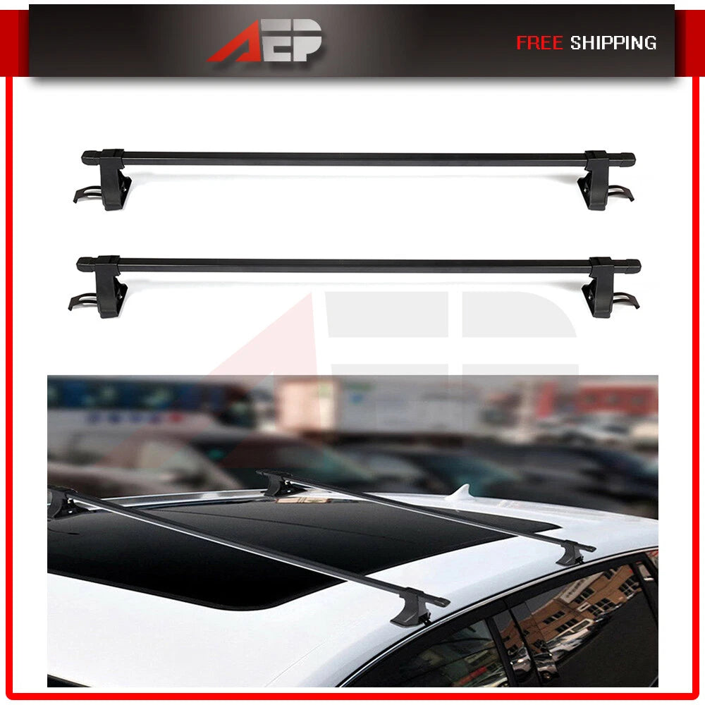Universal Top Roof Rack Cross Bar Luggage For 4 Door Car SUV Truck Jeep