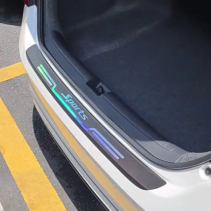 Trunk Protective Strip Anti Scratch Sticker With Car Logo