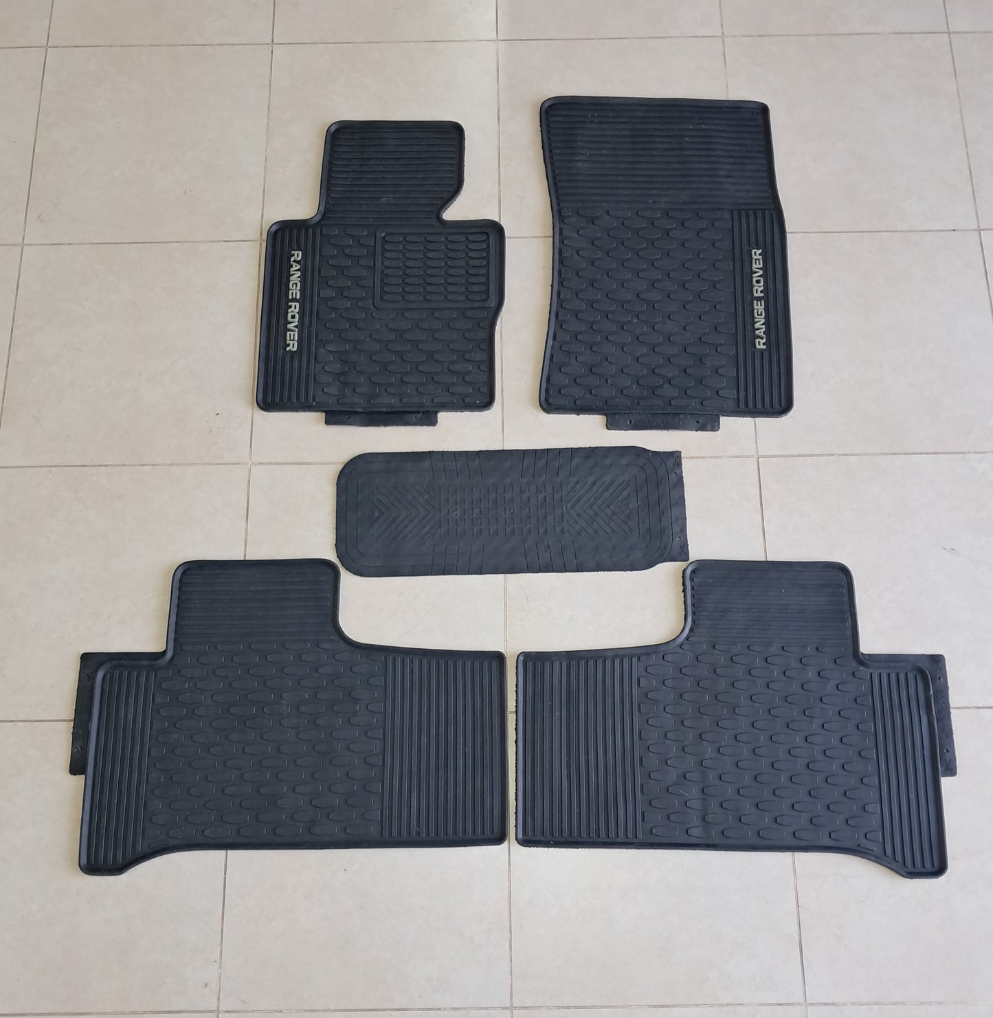 Range Rover Vogue 2002–2012 Original Rubber Floor Mats Set (L322) – Full Set