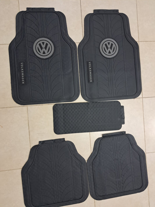 Volkswagen Premium Line Rubber Mats – Waterproof Anti-Slip 5 Piece Set