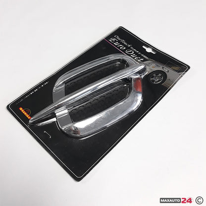 2 pieces Universal Car Side Fender Vent Trim – Sport Style (22 × 12 cm)