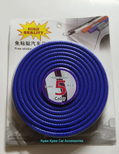 Car Blue Door Protection 5 m Rubber Edge Protection for Most Models