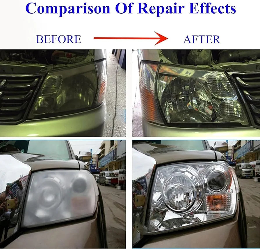 Car Headlight Scratch Repair Liquid, Headlight Restoration Kit Refill Bottle, Polishing Tool for Restore and Repair Dull Yellow Headlights, Car Headlight Scratch Restoring Fluid (1PC)