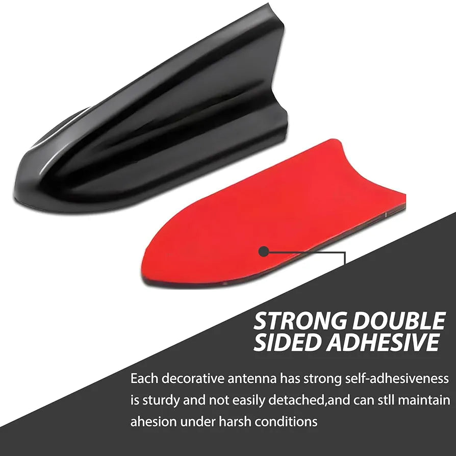 10 PCS Car Diffuser Shark Fin Antenna, Roof Wing Air Vortex Generator, Waterproof and Sun-Proof Self-Adhesive Tail Wing Aerodynamic Spoiler Antenna, Universal for Cars