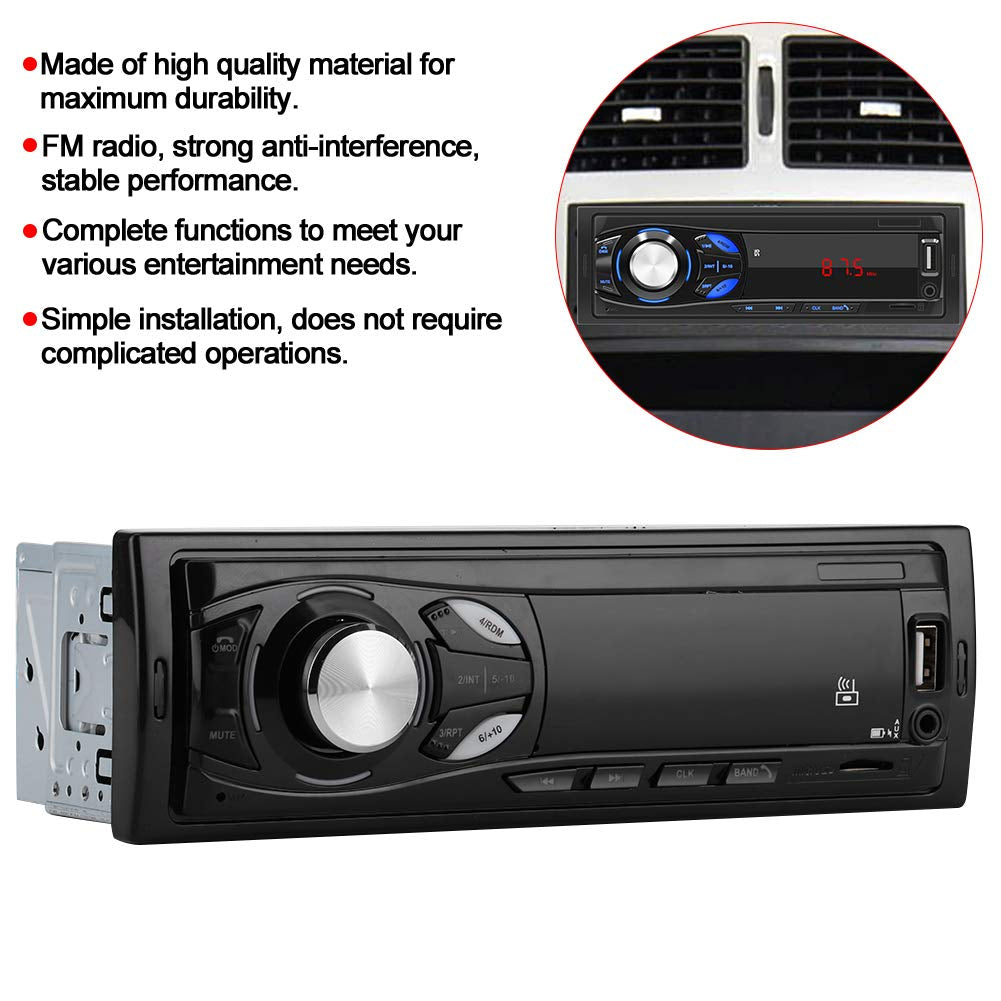 CAR RADIO MP3 AUDIO PLAYER SUPPORT FM / USB / SD CARD / BLUETOOTH