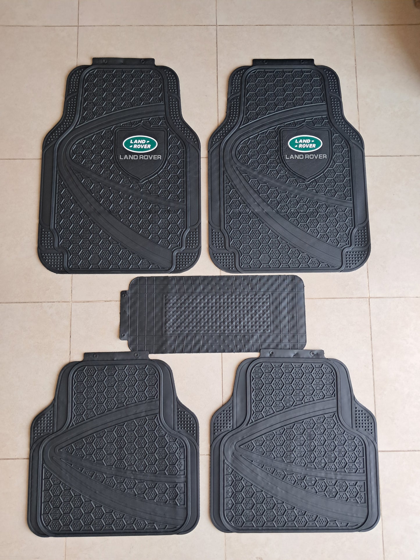 Land Rover Premium Shield Design All-Weather 5PCS Floor Mats Set – Universal Fit for All Vehicles