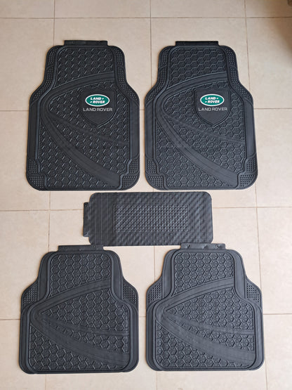 Land Rover Premium Shield Design All-Weather 5PCS Floor Mats Set – Universal Fit for All Vehicles