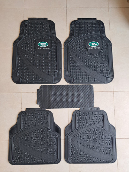 Land Rover Premium Shield Design All-Weather 5PCS Floor Mats Set – Universal Fit for All Vehicles