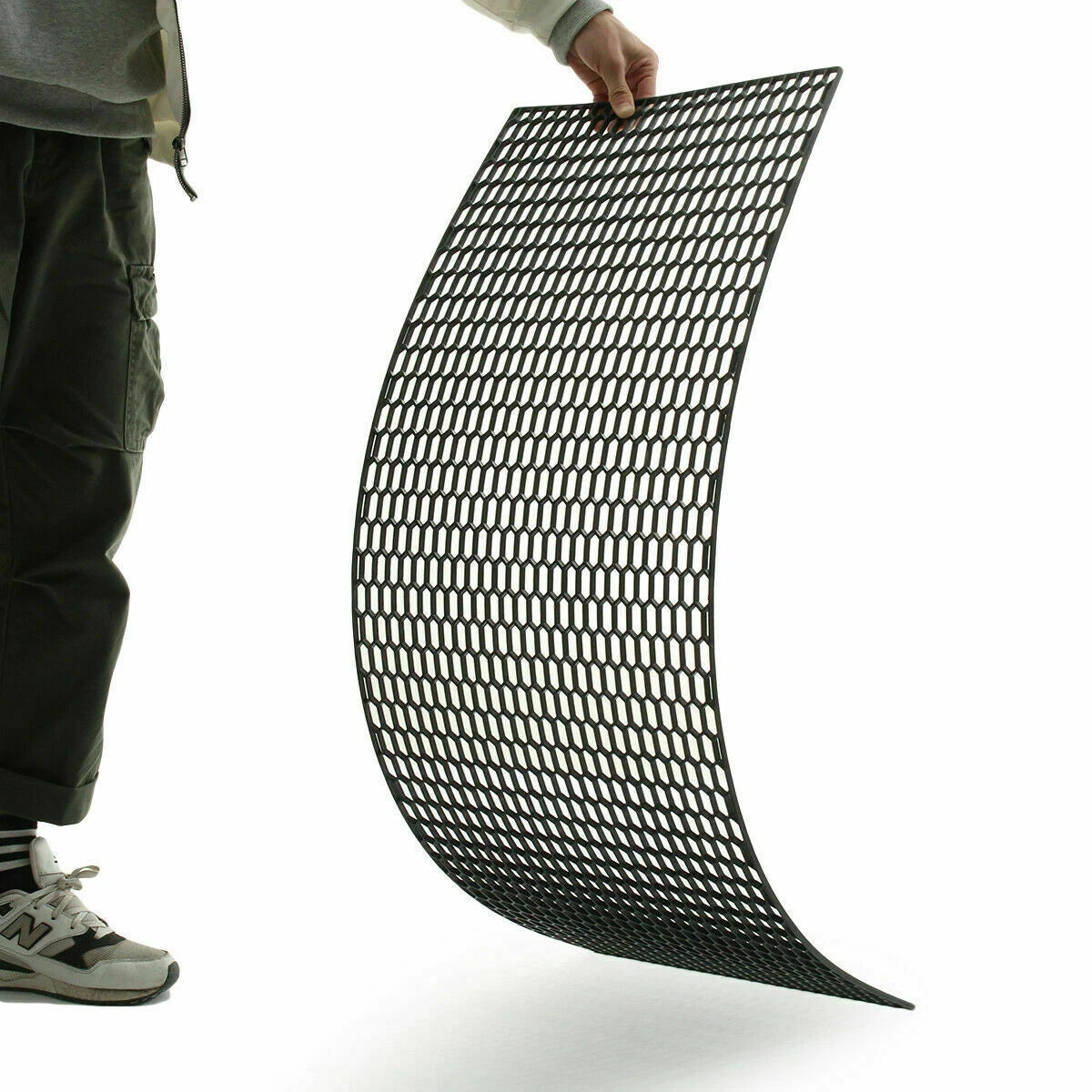 120×40 CM Car Racing Honeycomb Hex Mesh Grill Spoiler Bumper Vent New Black Plastic