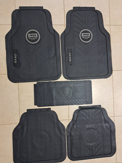 Jeep Premium Line Rubber Mats – Waterproof Anti-Slip 5 Piece Set