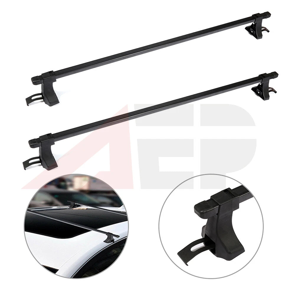 Universal Top Roof Rack Cross Bar Luggage For 4 Door Car SUV Truck Jeep