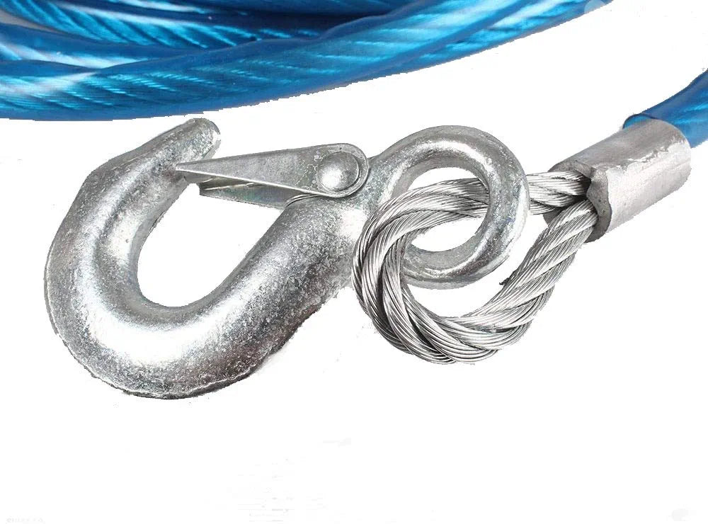 3 Ton Roy Emergency Tow Pull Rope Snatch Strap for Cars (8mm x 4m)