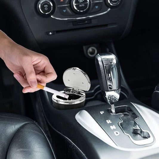 Car Ashtray For In-finiti EX25 G37, Portable Automotive Ashtray With Smell Proof Sealing Lid, Cigarette Ash Bucket