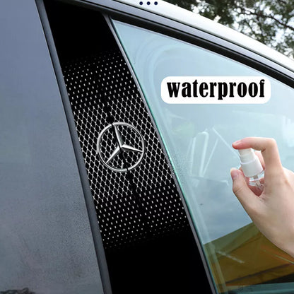 2X Car Window Center Pillar Sticker Trim B-pillar Cover Decals