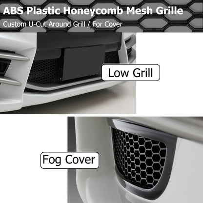 120×40 CM Car Racing Honeycomb Hex Mesh Grill Spoiler Bumper Vent New Black Plastic