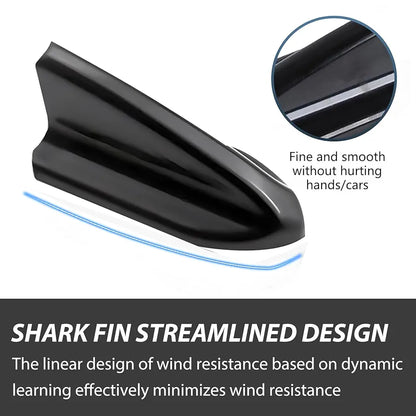 10 PCS Car Diffuser Shark Fin Antenna, Roof Wing Air Vortex Generator, Waterproof and Sun-Proof Self-Adhesive Tail Wing Aerodynamic Spoiler Antenna, Universal for Cars