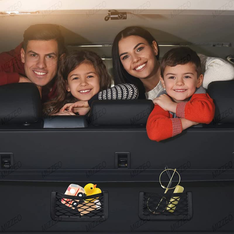 Car Storage Net Back Stick on Car Net Pocket Mesh Car Organizer Car Net Pocket Seat Side Storage for Phone Holder Pocket Organizer